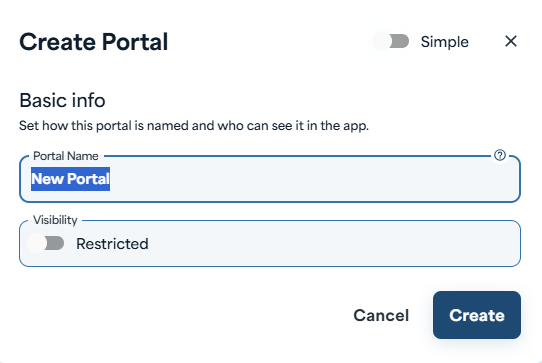 Portal Form